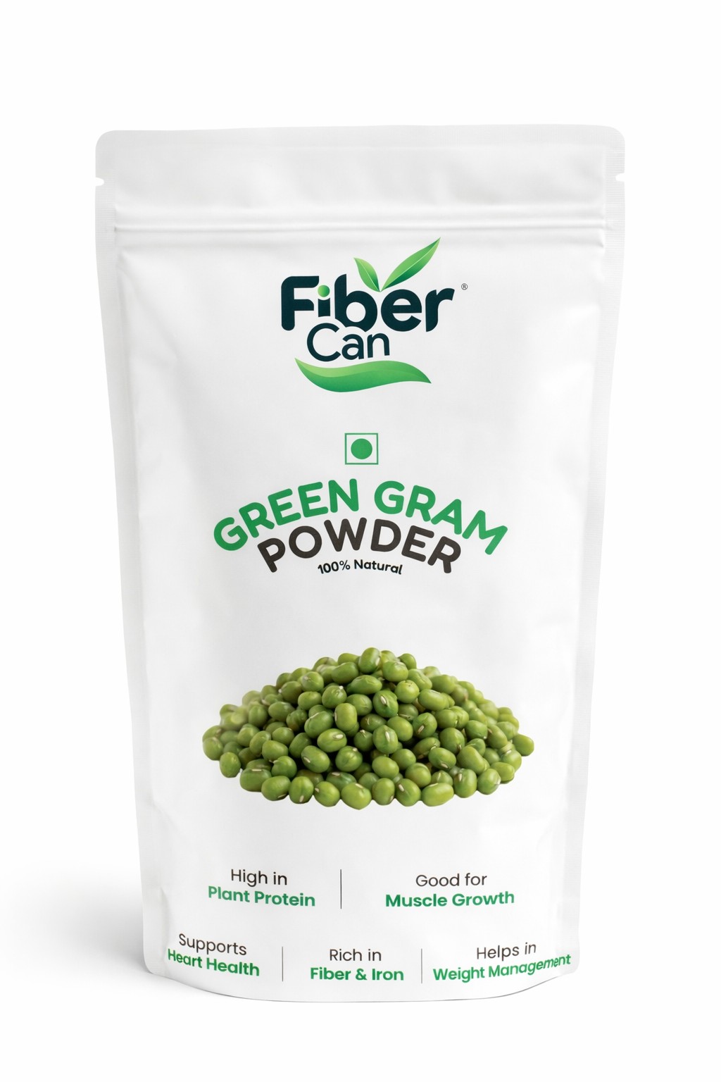 Whole Green Gram Flour (Green Moong Dal Powder)