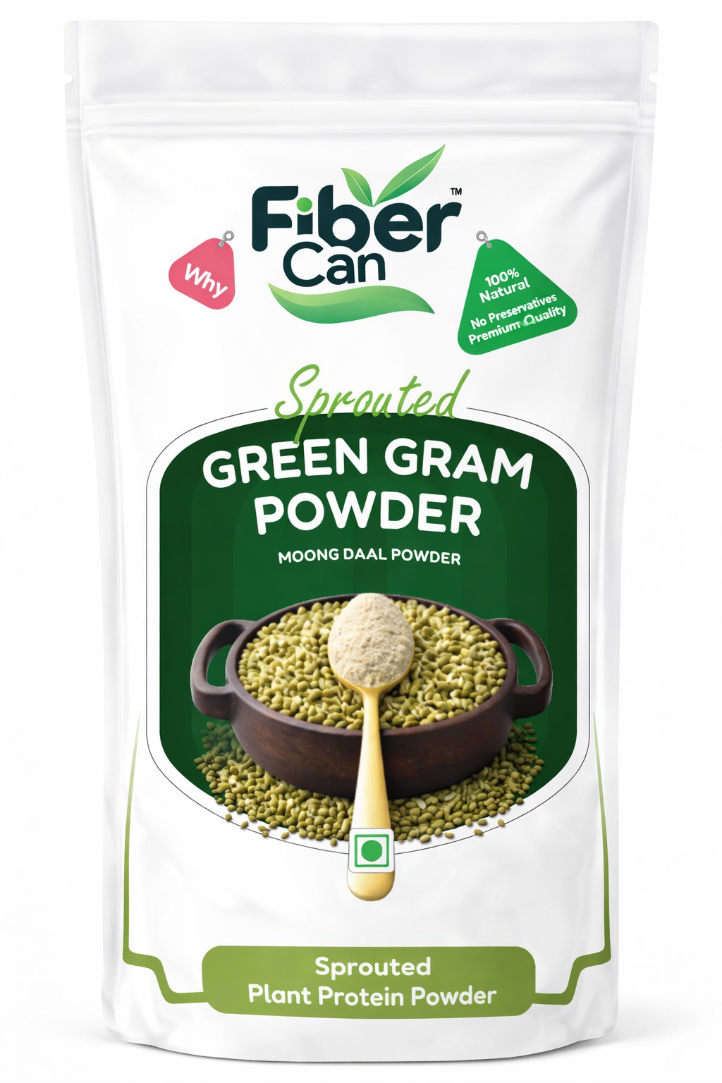 Sprouted Green Gram Powder | Green Moong Daal Powder